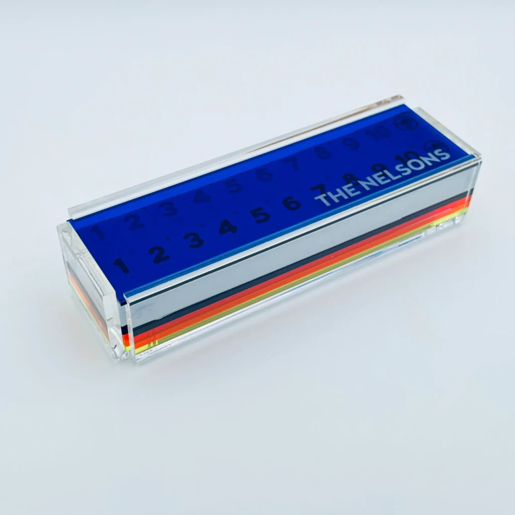 Acrylic Rummy Tile Game Set Display